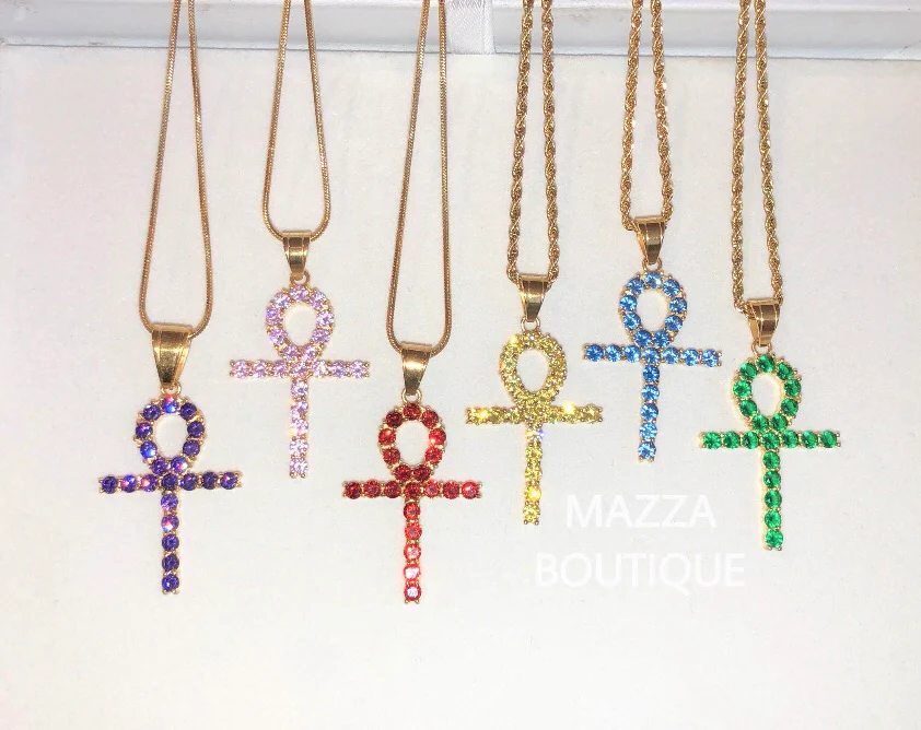 LIGHT BLUE ANKH LIGHT BLUE necklace - Image 2