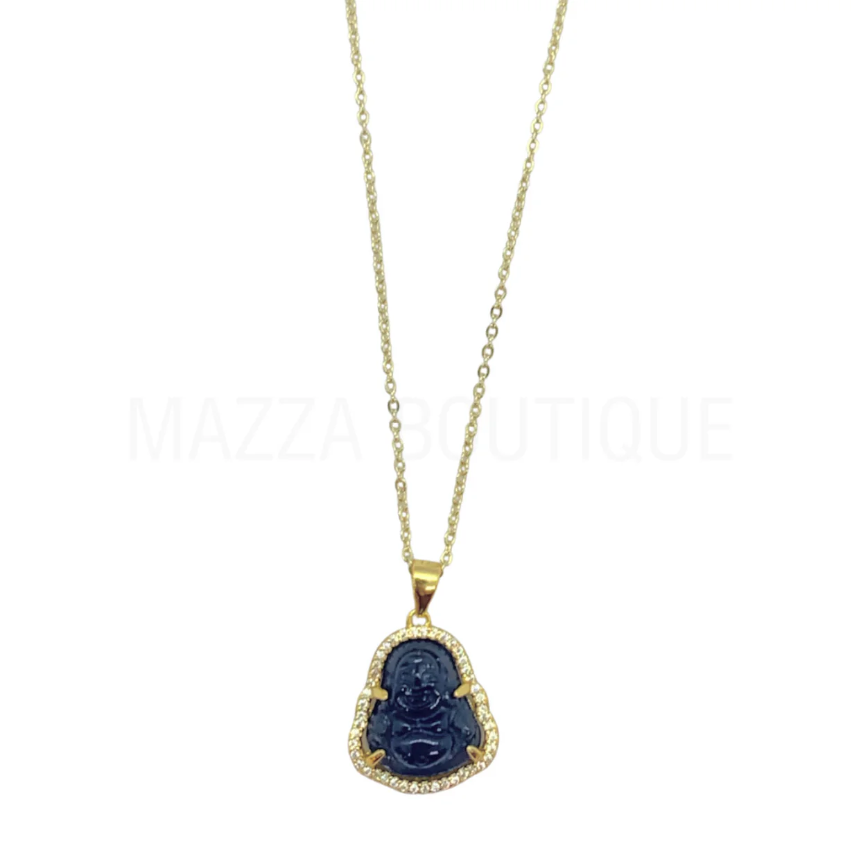 DARK BLUE BUDDHA SUPER MINI necklace - Image 2