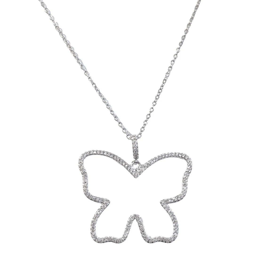 LARGE DAINTY BUTTERFLY necklace - Image 2