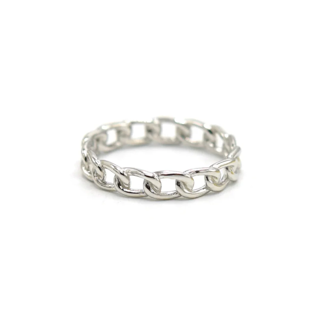 SILVER CUBAN MINI ring - Image 2