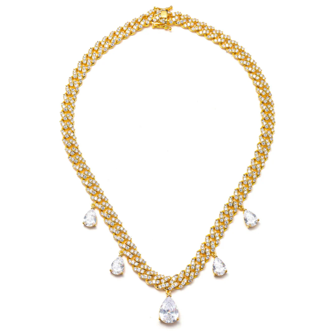 CUBAN TEARDROP necklace - Image 2