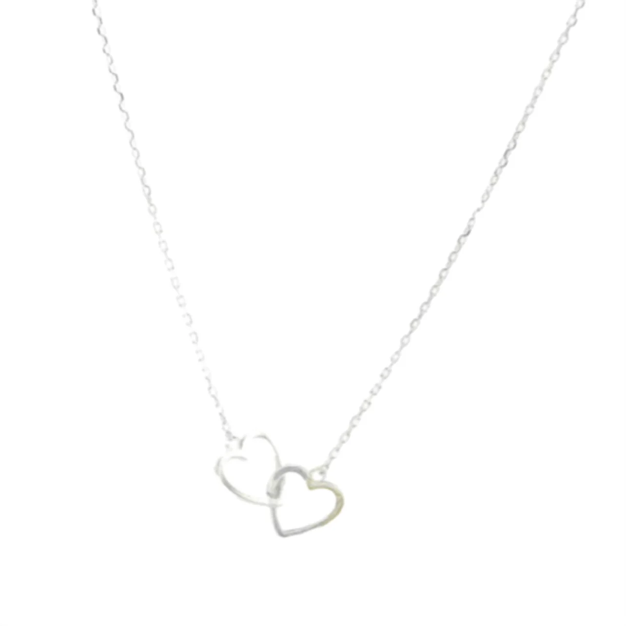 DOUBLE LINKED HEART necklace - Image 2