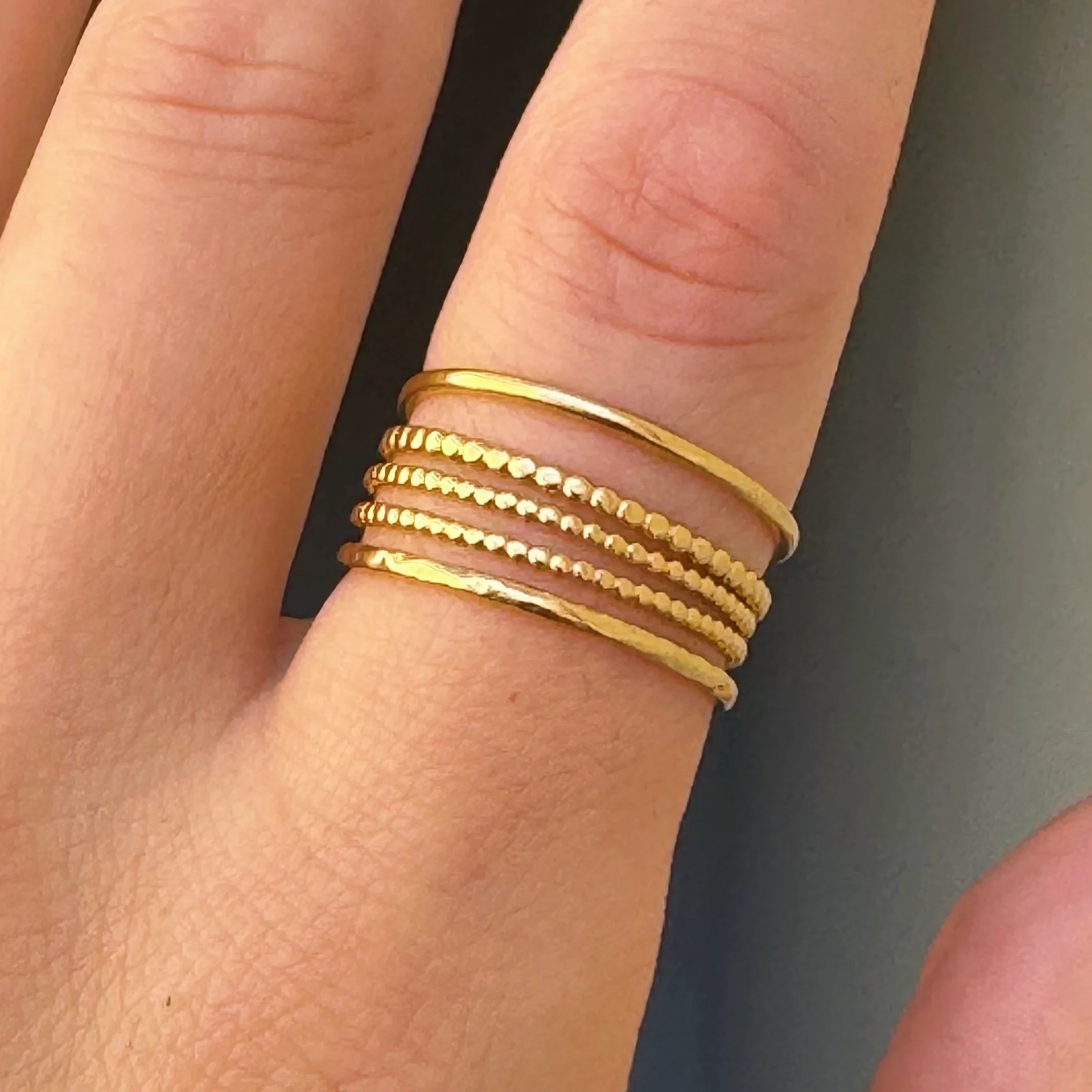 GOLD ATHENA MULTI BAND ring