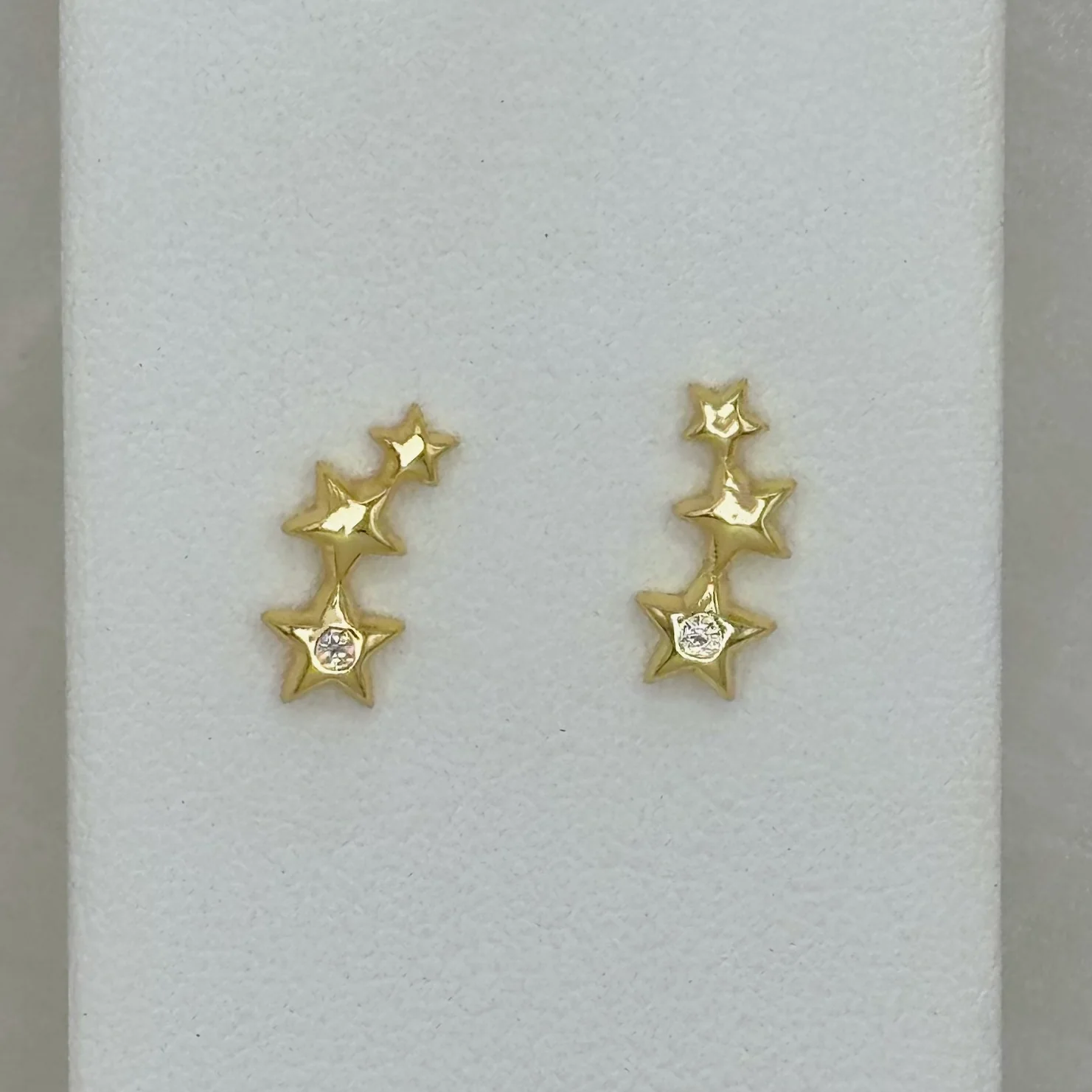 GOLD STAR CLUSTER STUD earrings - Image 2