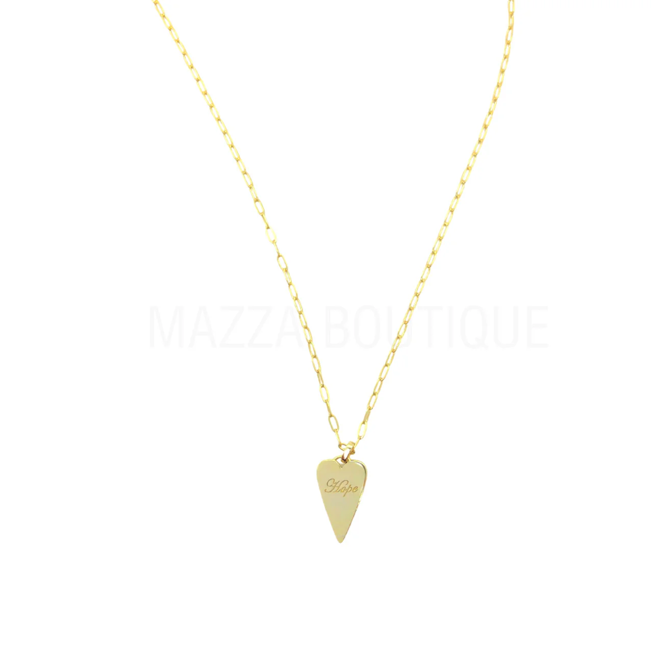 HOPE HEART CHAIN LINK necklace - Image 2